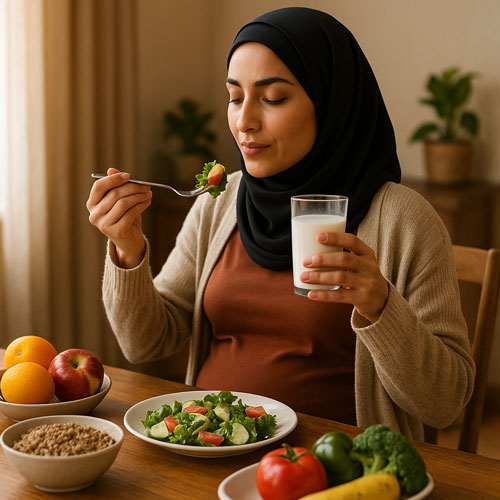 تغذیه مناسب بارداری