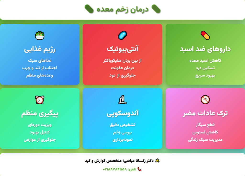 زخم درمان زخم معده