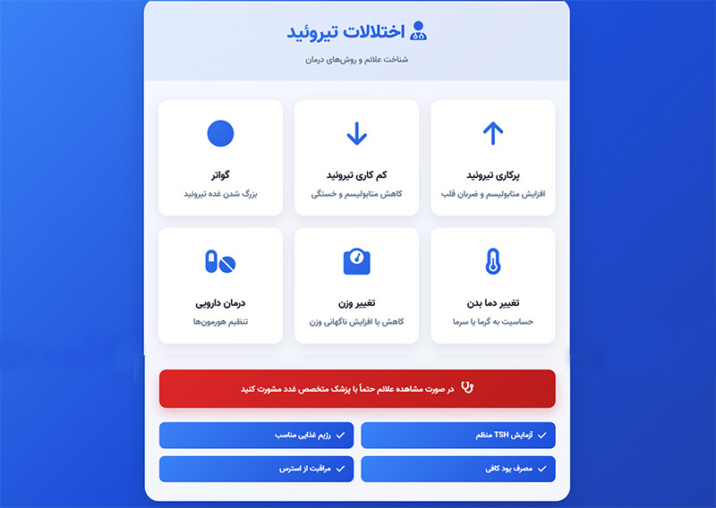 اختلالات تیروئید